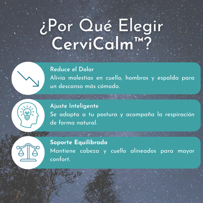 CerviCalm™ – Almohada Cervical Ergonómica
