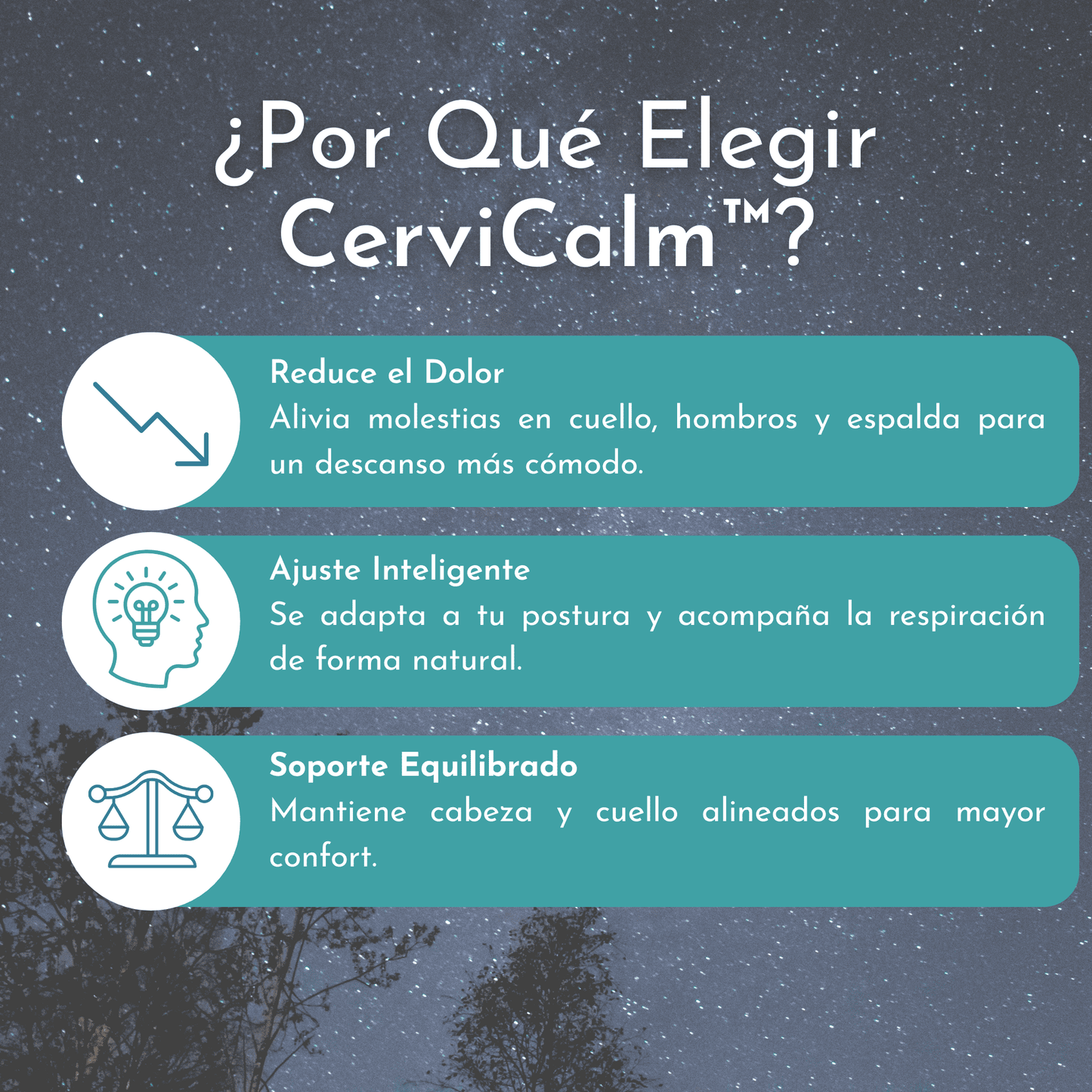 CerviCalm™ – Almohada Cervical Ergonómica